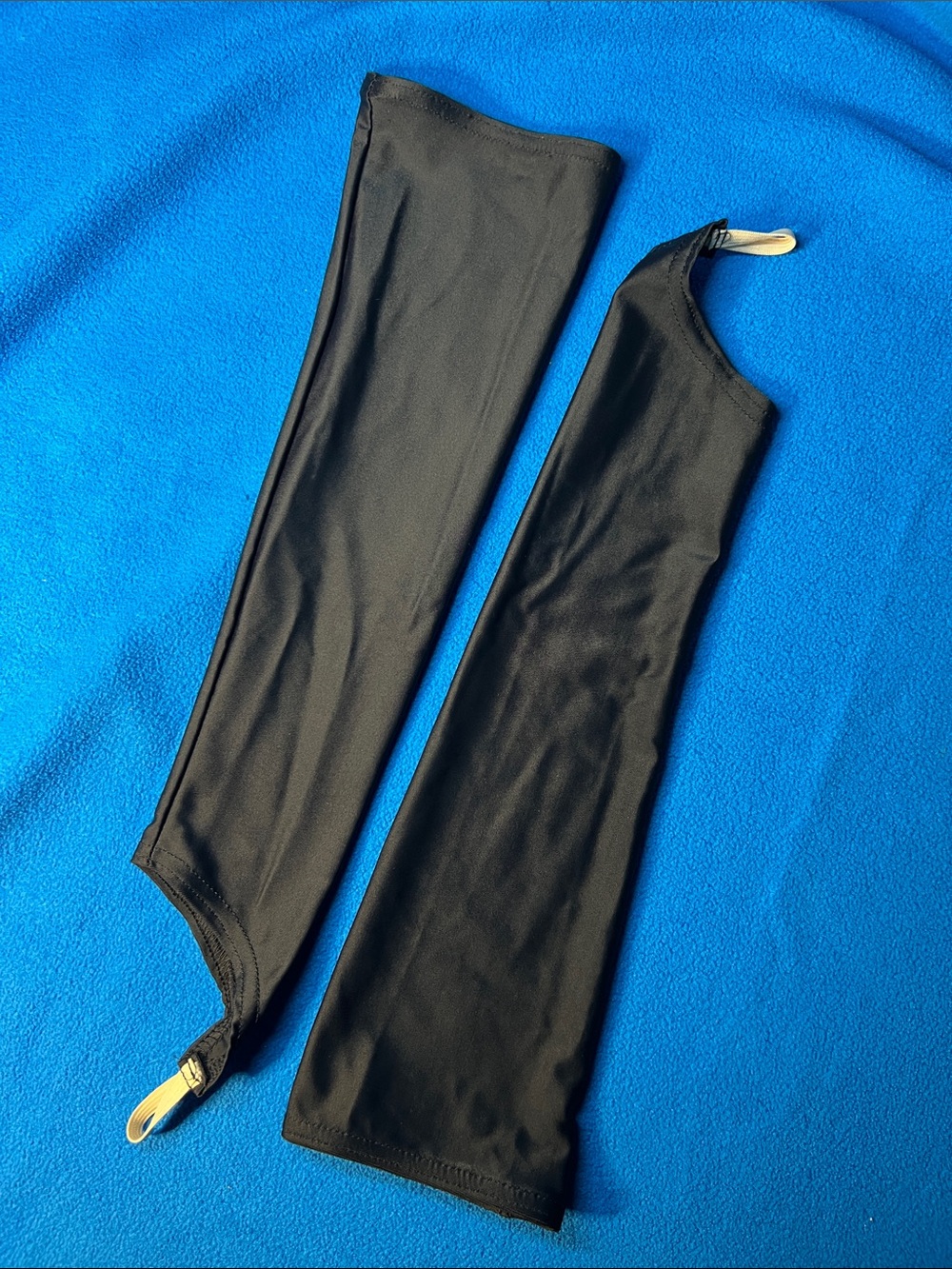 Long Black Spandex Dance Gauntlets A/M NWOT